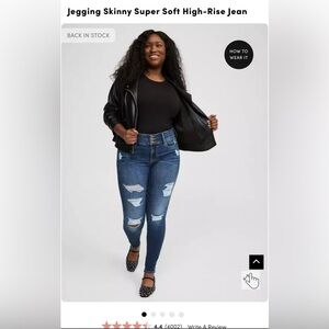 Jegging denim pants
